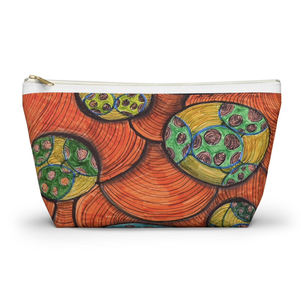Colorful Abstract Botanical Accessory Pouch