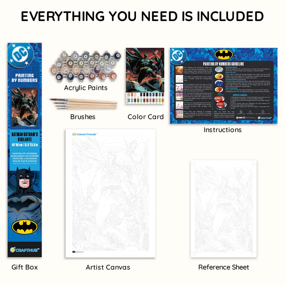 Batman Gotham's Vigilante - Paint By Numbers Kit