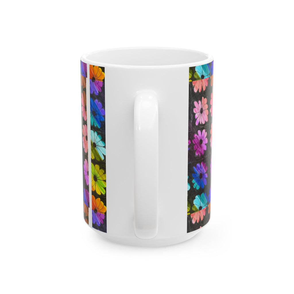 Colorful Wildflower Floral Ceramic Mug