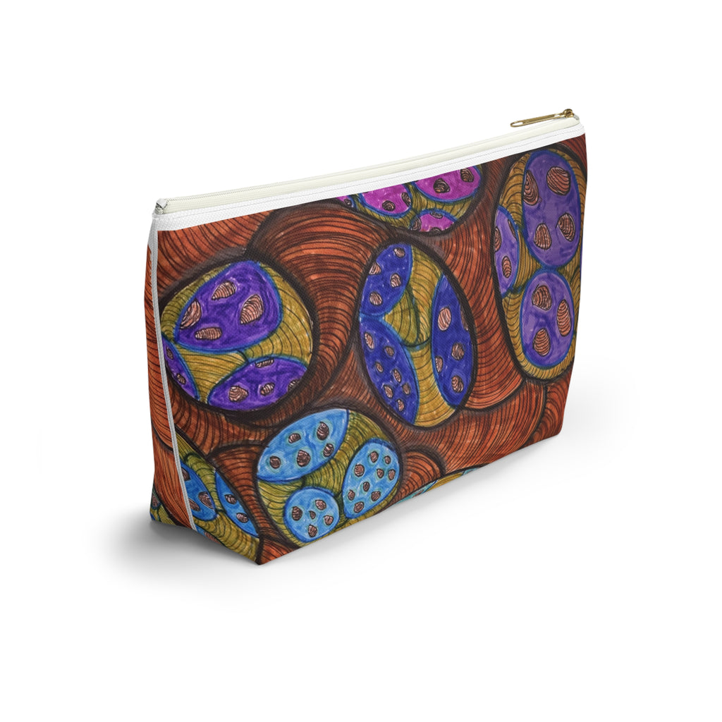 Colorful Abstract Botanical Accessory Pouch
