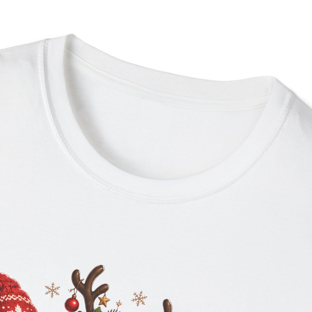 Christmas Reindeer and Bear Family T-Shirt