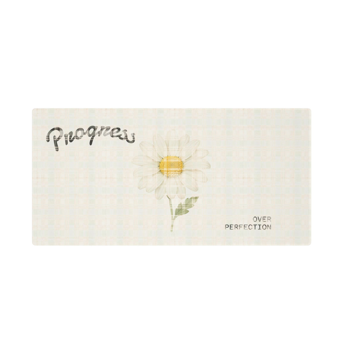 Progress Over Perfection Daisy Desk Mat