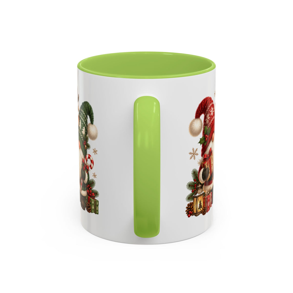 Festive Christmas Gnome and Reindeer Coffee Mug