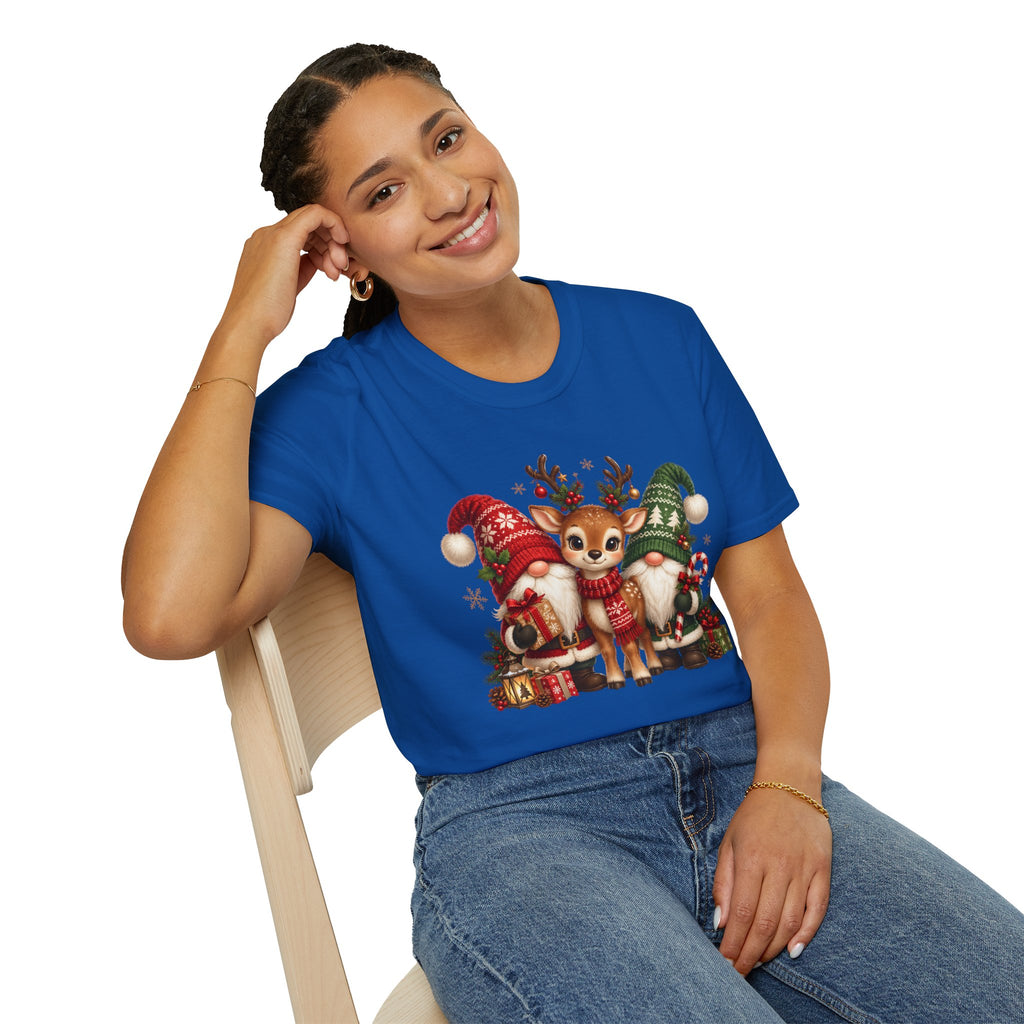 Christmas Reindeer and Bear Family T-Shirt