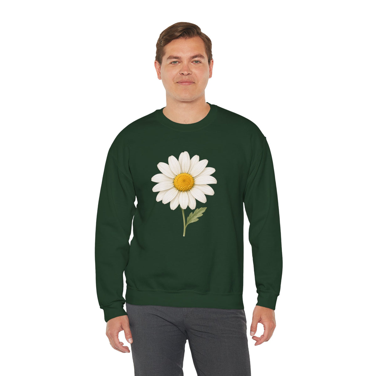 Daisy Flower Crewneck Sweatshirt