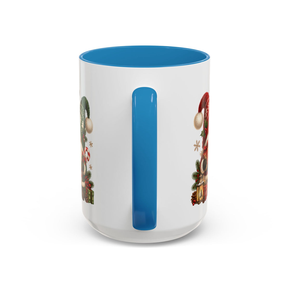 Festive Christmas Gnome and Reindeer Coffee Mug
