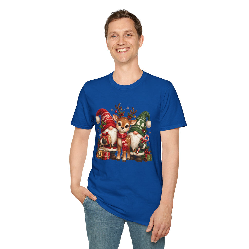 Christmas Reindeer and Bear Family T-Shirt