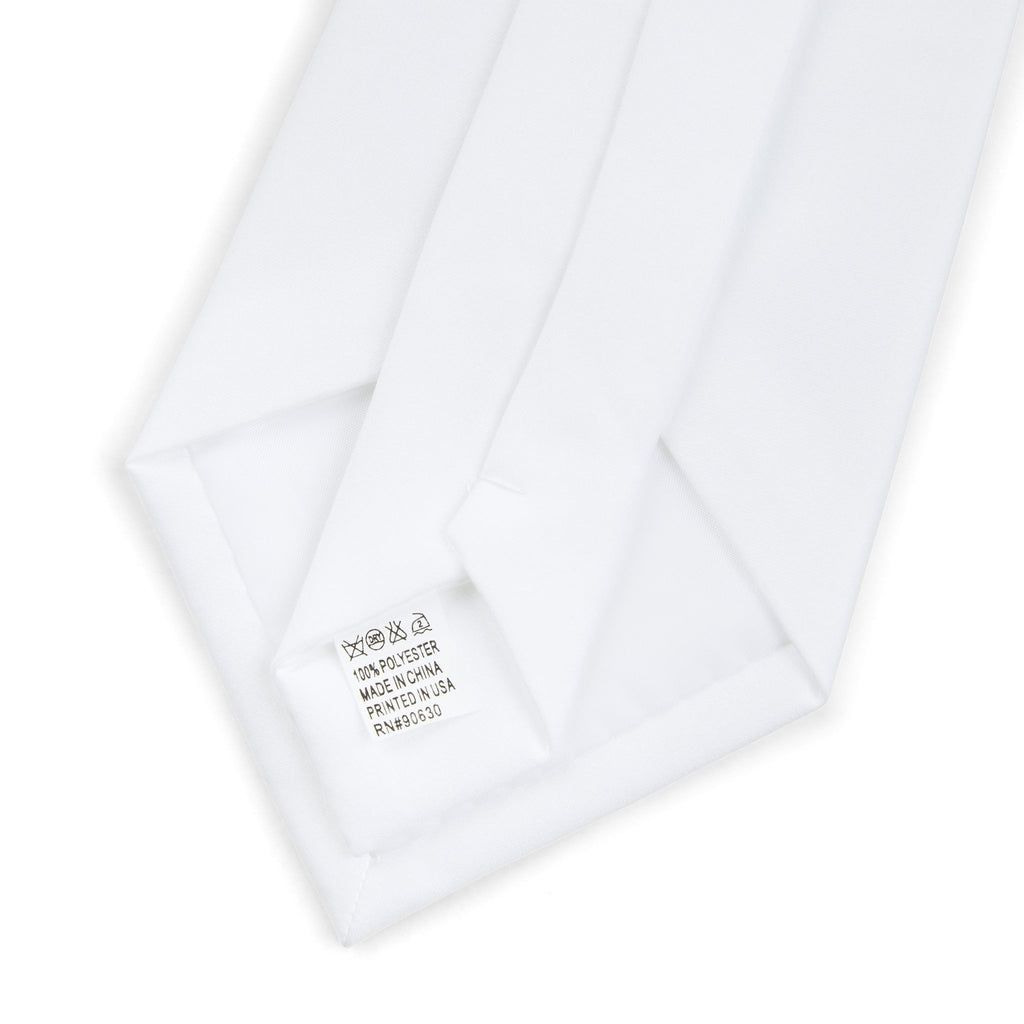 Daisy Floral Necktie – White Botanical Men’s Tie