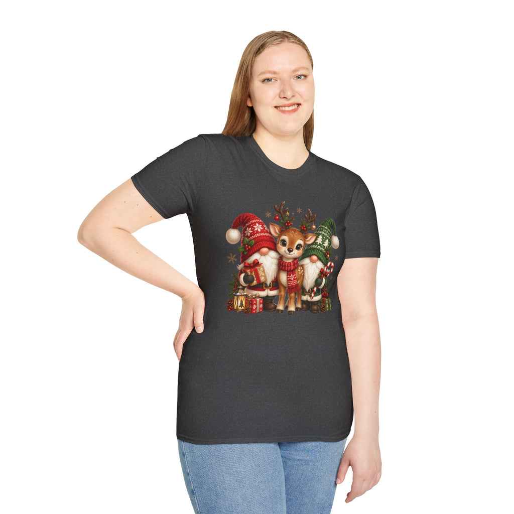Christmas Reindeer and Bear Family T-Shirt