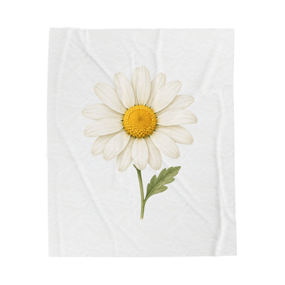 Daisy Floral Velveteen Plush Blanket