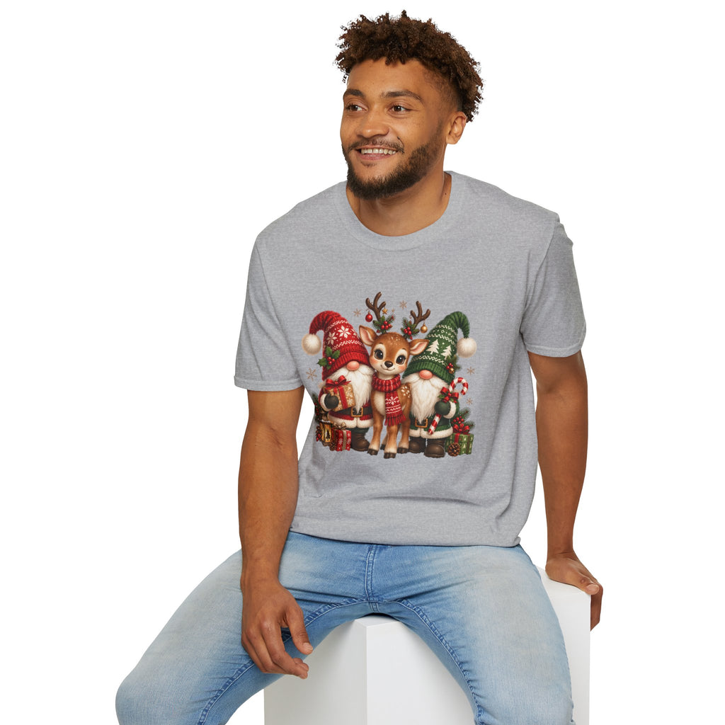 Christmas Reindeer and Bear Family T-Shirt