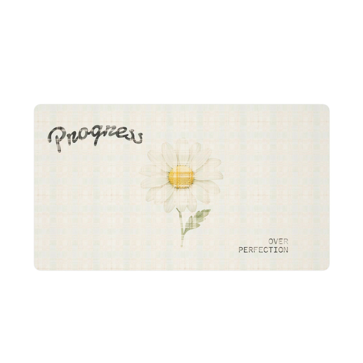 Progress Over Perfection Daisy Desk Mat