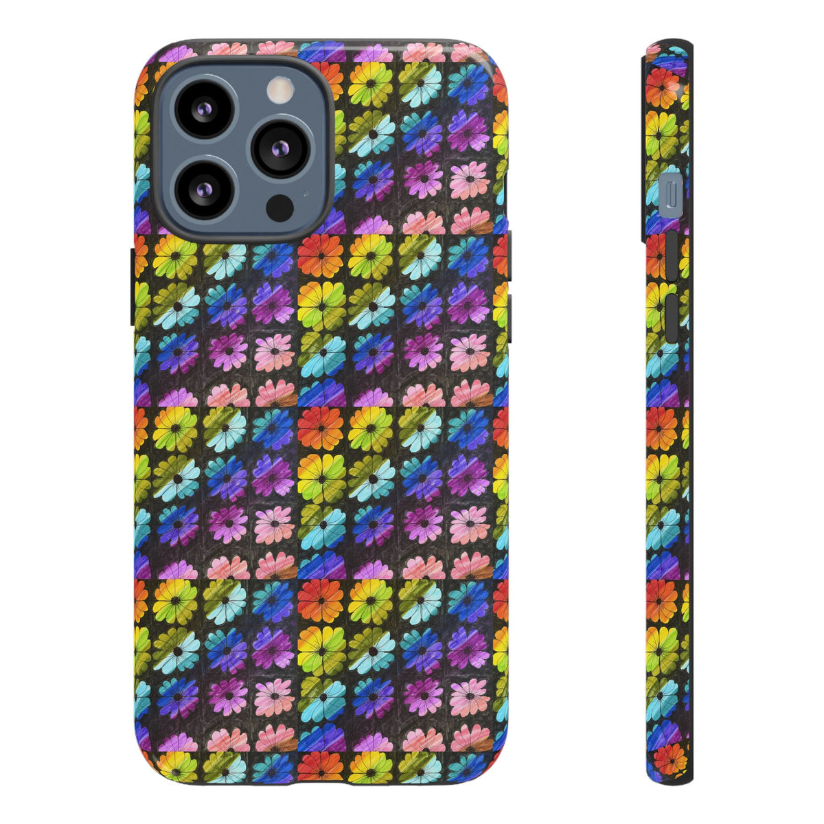 Colorful Floral Tough Phone Case