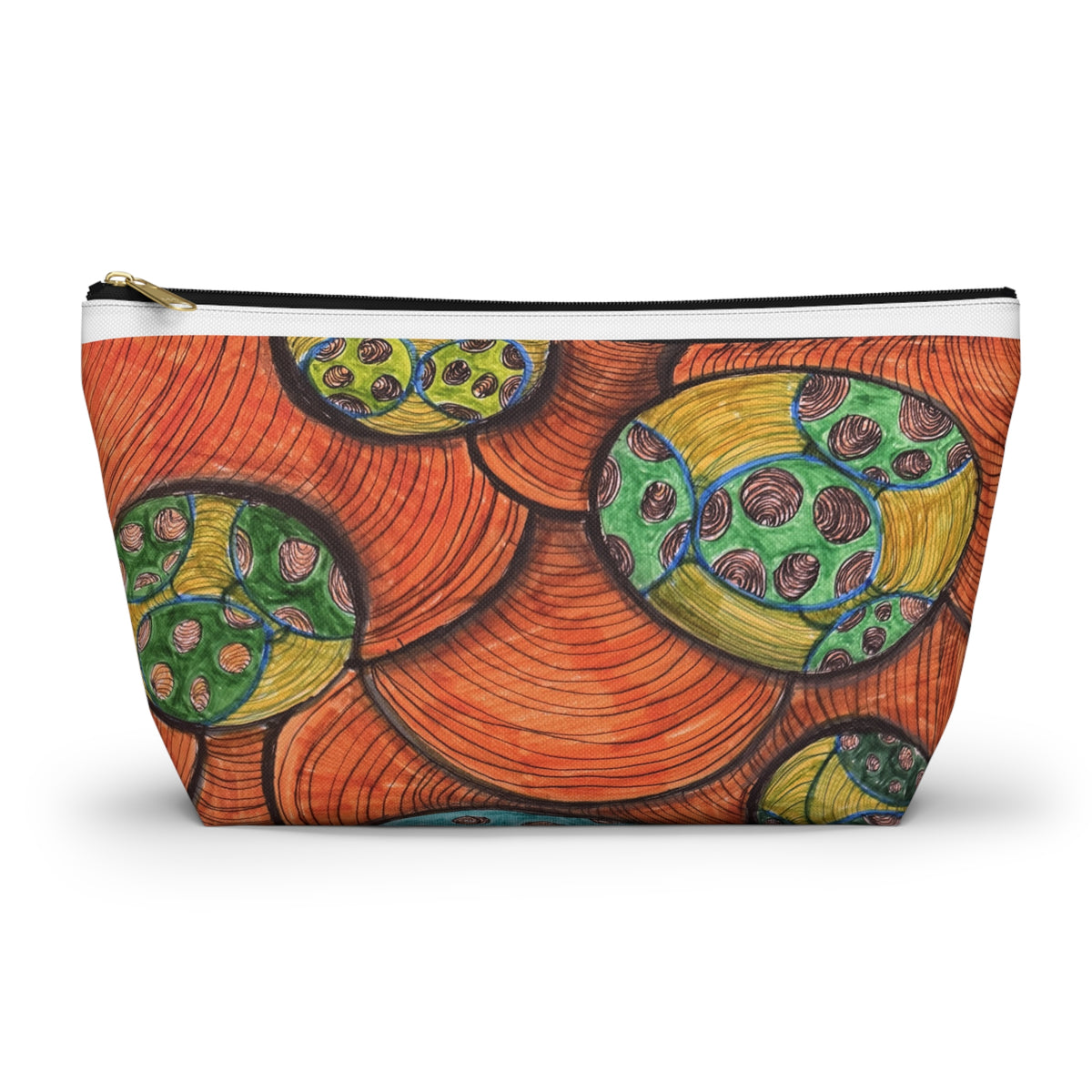 Colorful Abstract Botanical Accessory Pouch
