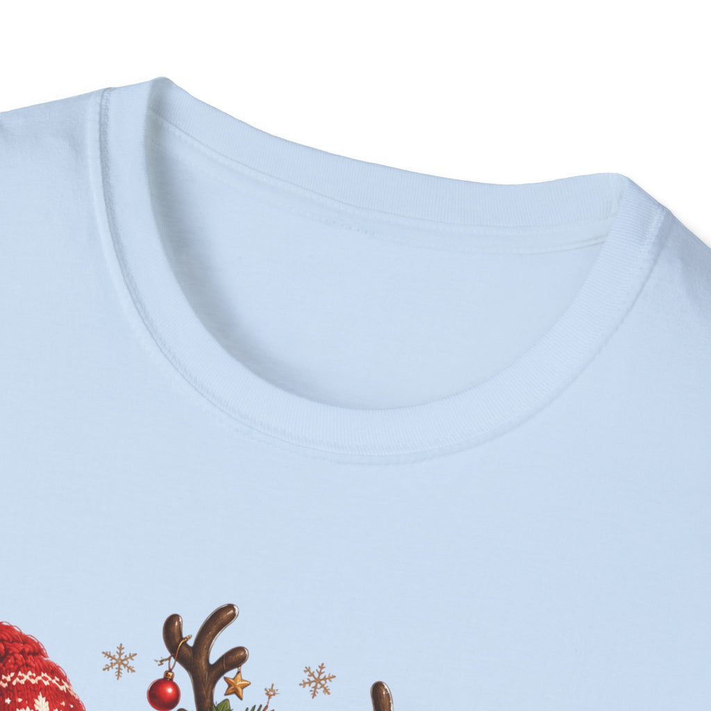 Christmas Reindeer and Bear Family T-Shirt