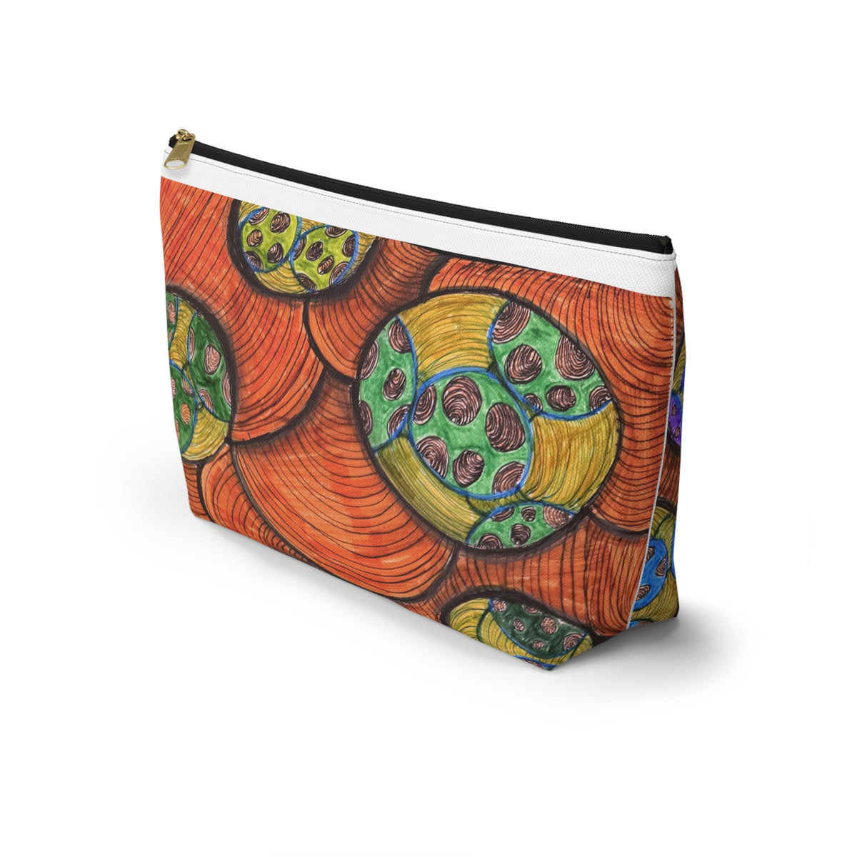 Colorful Abstract Botanical Accessory Pouch