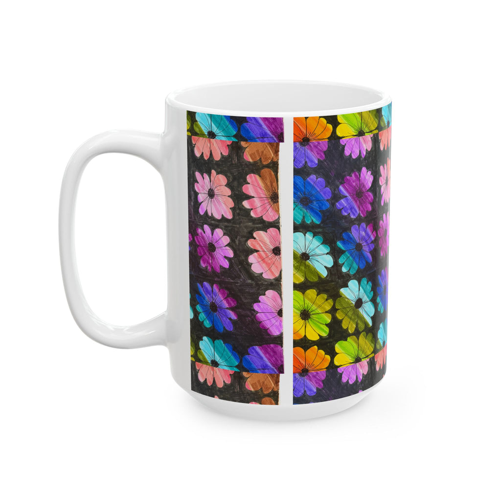 Colorful Wildflower Floral Ceramic Mug
