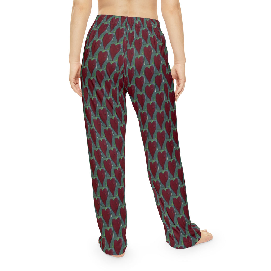 Women's Heart Pattern Pajama Pants