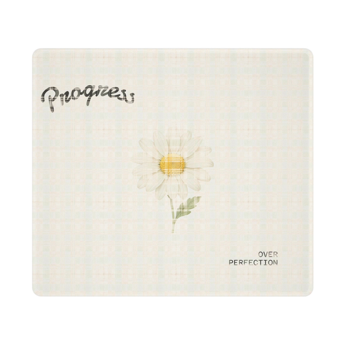 Progress Over Perfection Daisy Desk Mat