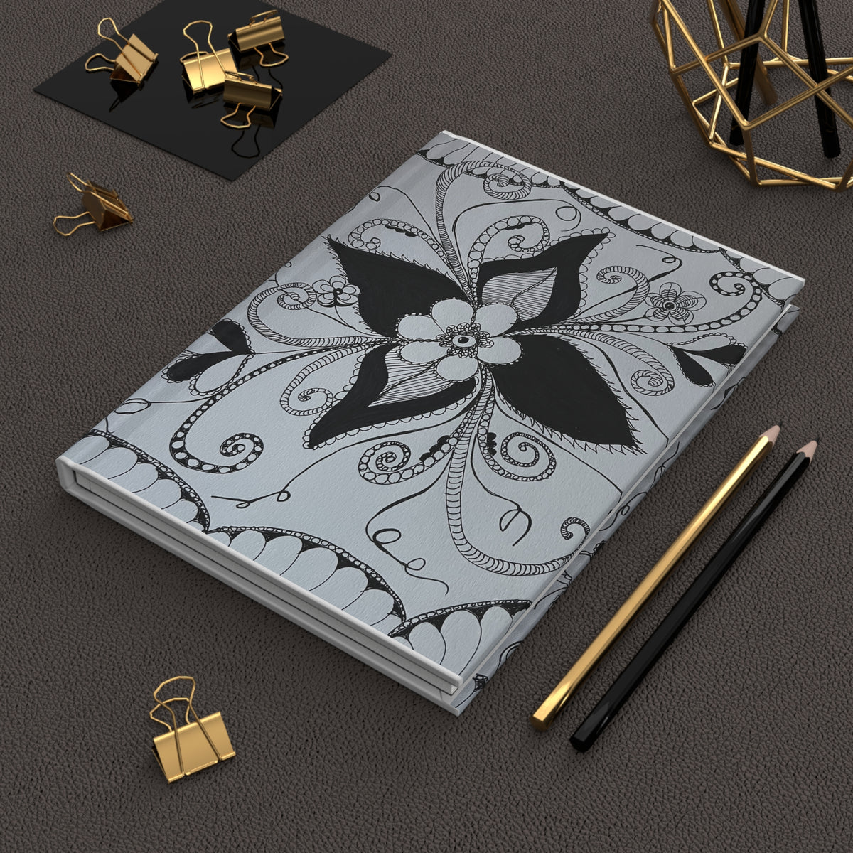 Botanical Floral Hardcover Journal