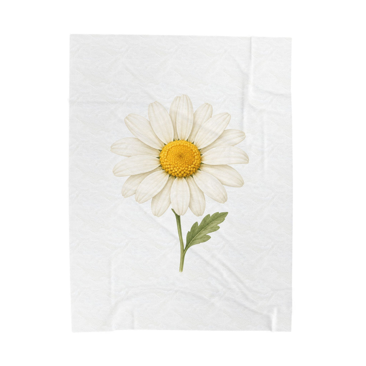 Daisy Floral Velveteen Plush Blanket