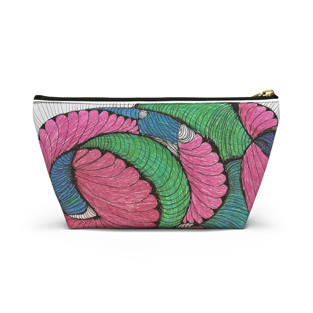Colorful Abstract Floral Accessory Pouch
