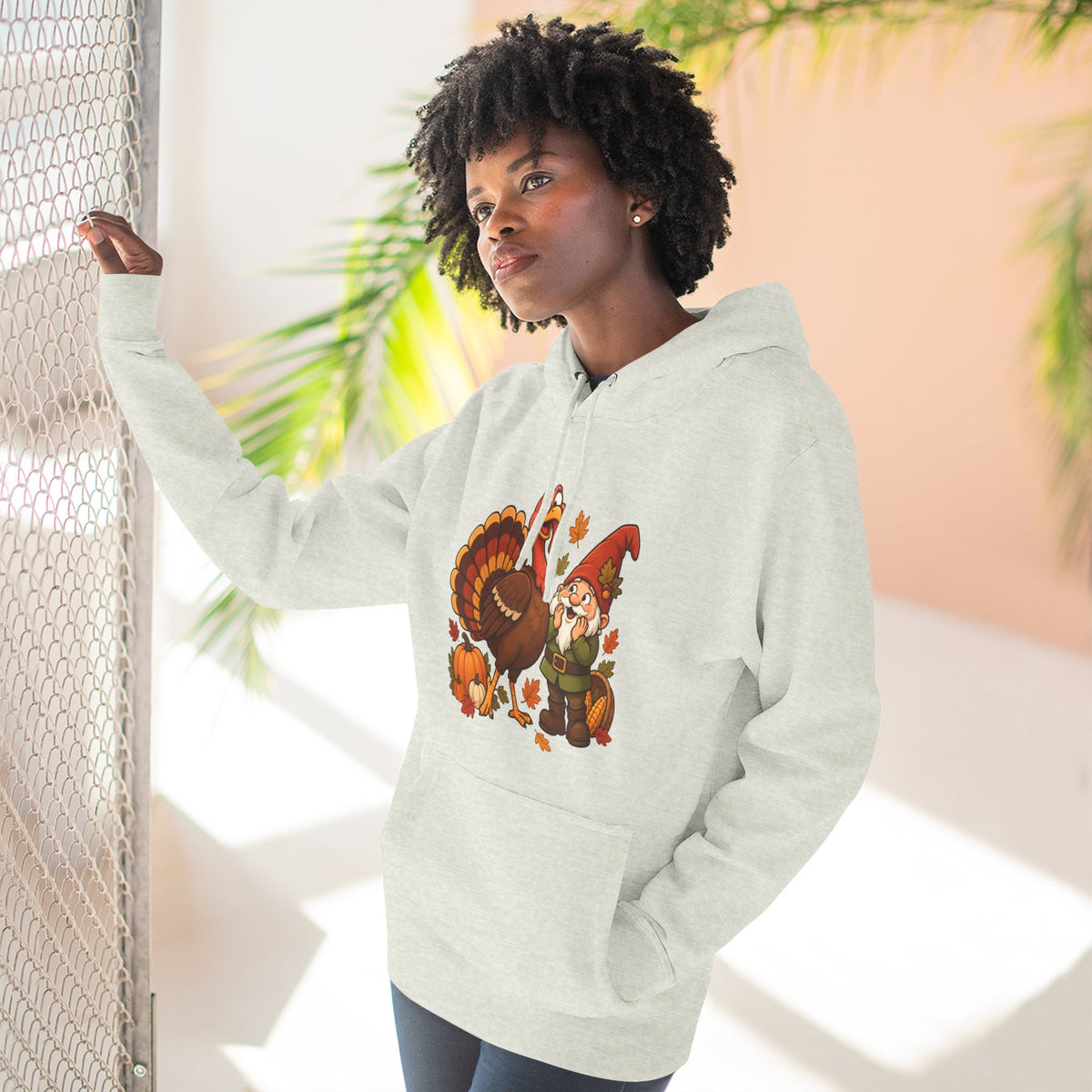 Thanksgiving Turkey Family Fleece Hoodie
