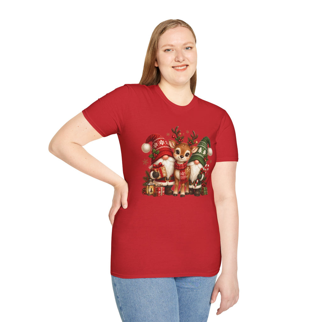 Christmas Reindeer and Bear Family T-Shirt