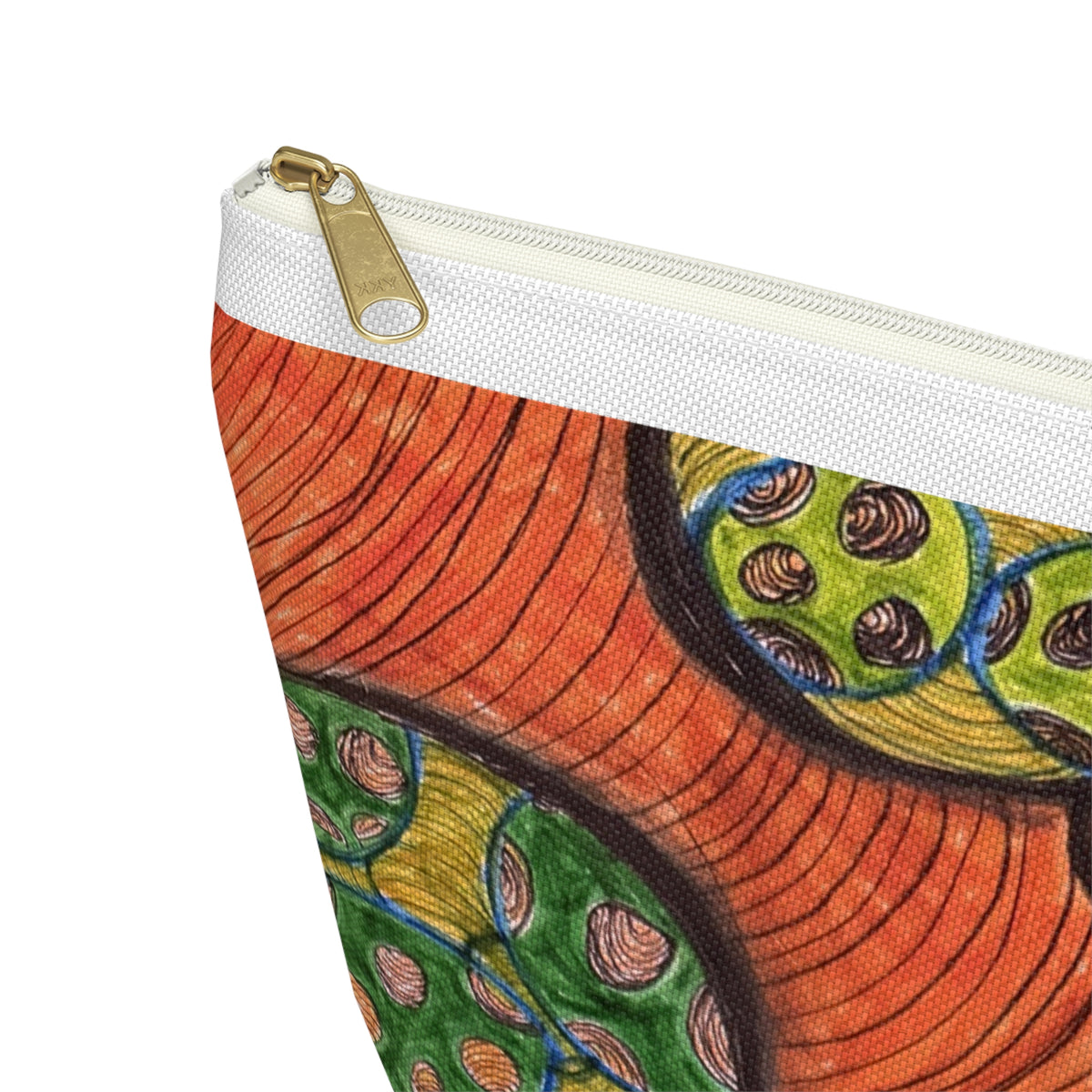 Colorful Abstract Botanical Accessory Pouch