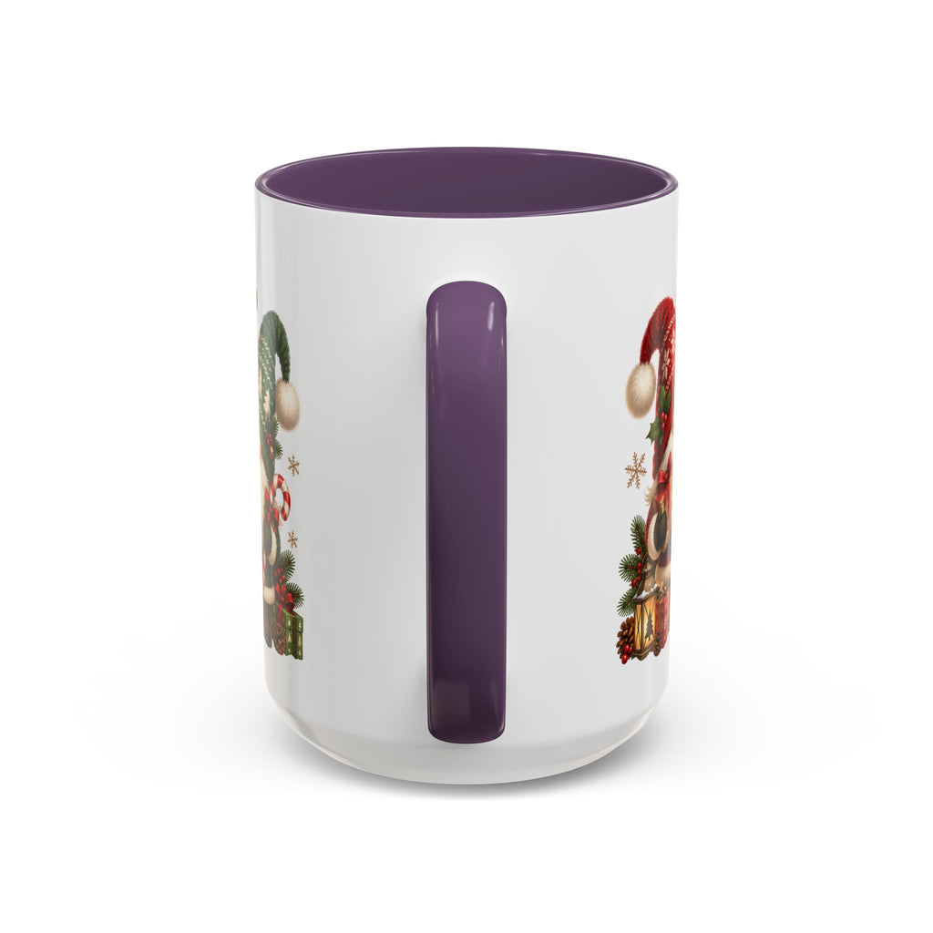Festive Christmas Gnome and Reindeer Coffee Mug