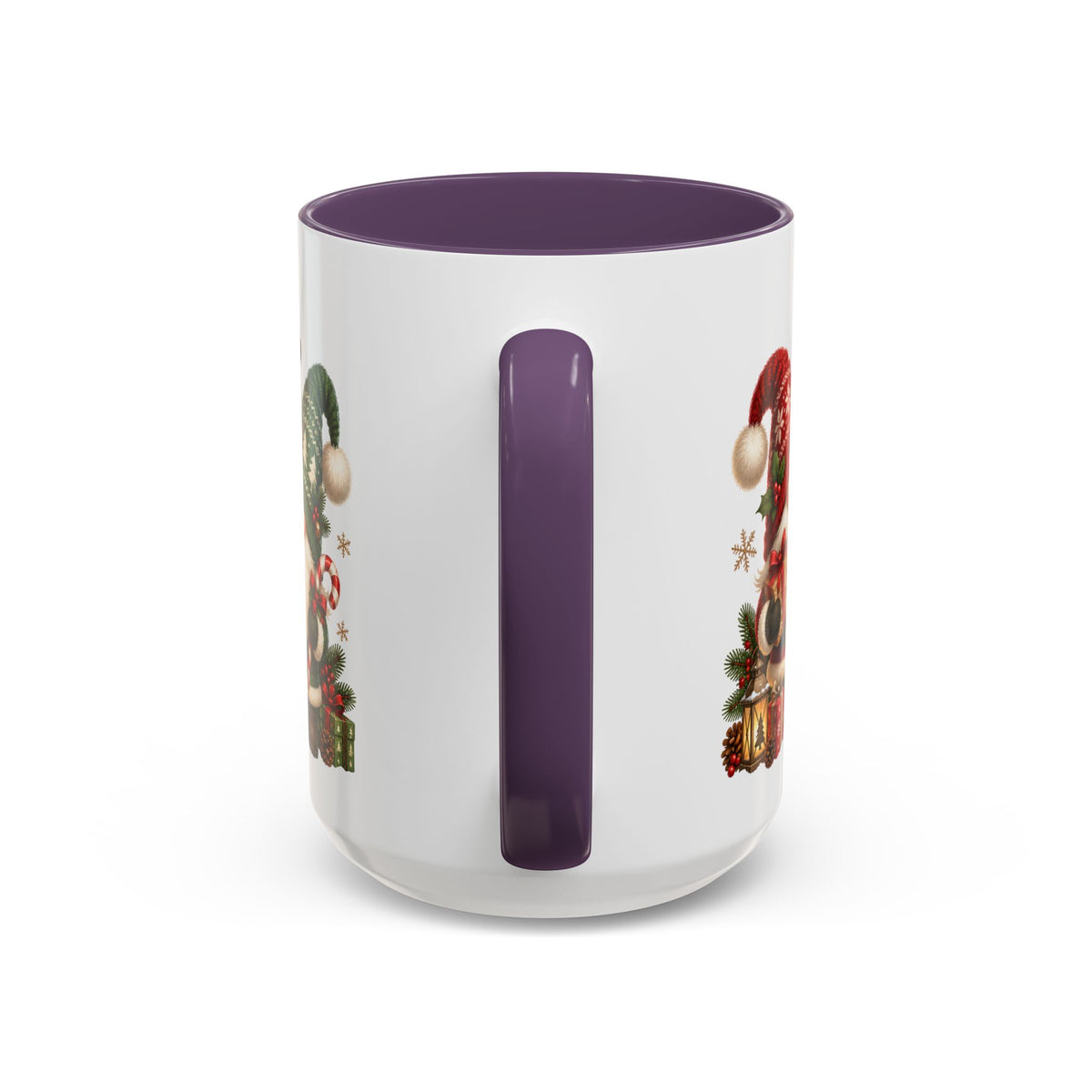 Festive Christmas Gnome and Reindeer Coffee Mug