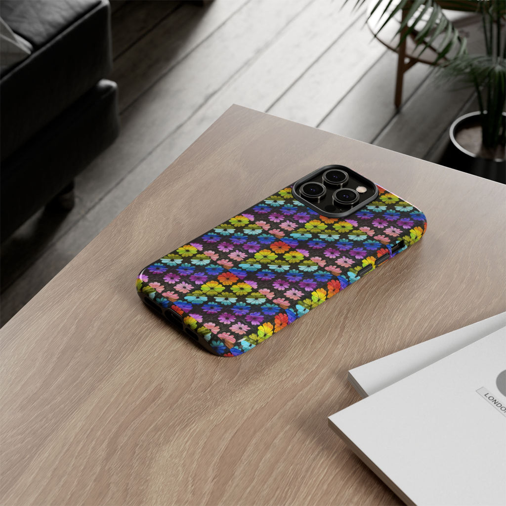 Colorful Floral Tough Phone Case