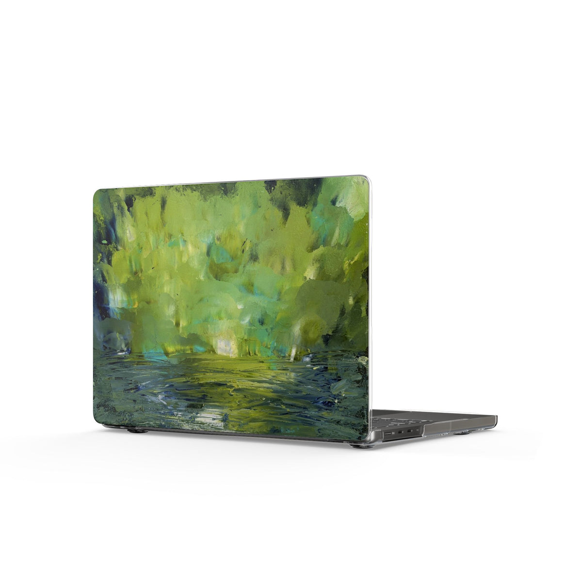 Impressionist Forest Lake MacBook Case