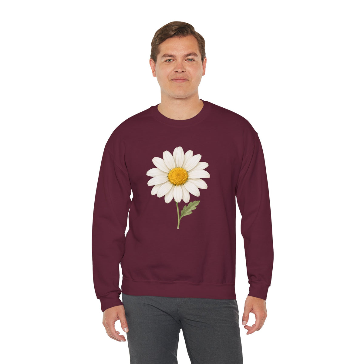 Daisy Flower Crewneck Sweatshirt