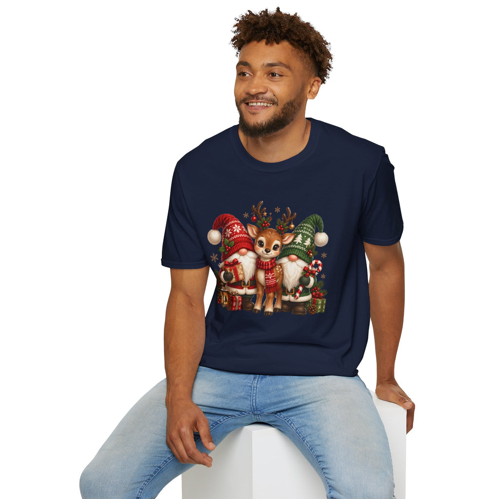 Christmas Reindeer and Bear Family T-Shirt