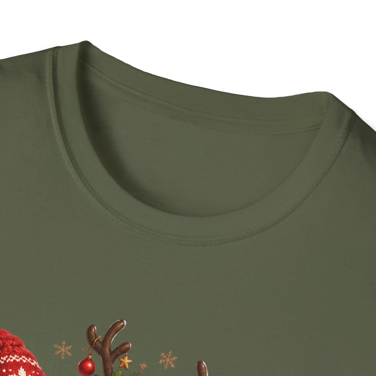 Christmas Reindeer and Bear Family T-Shirt