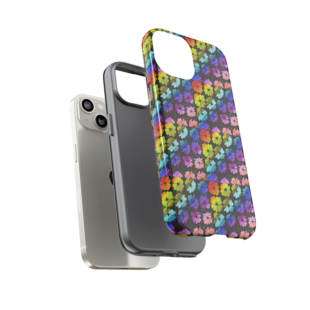 Colorful Floral Tough Phone Case