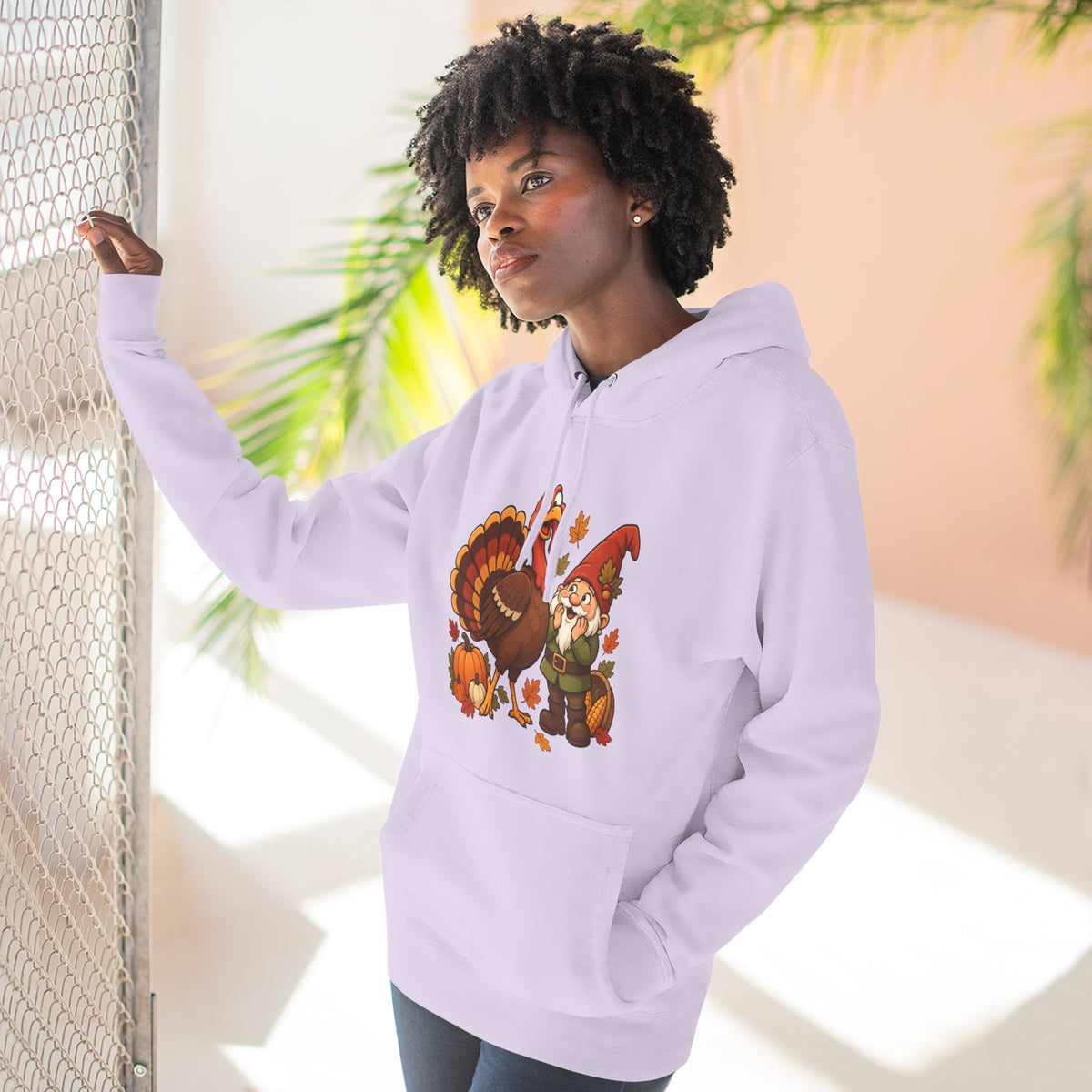 Thanksgiving Turkey Family Fleece Hoodie
