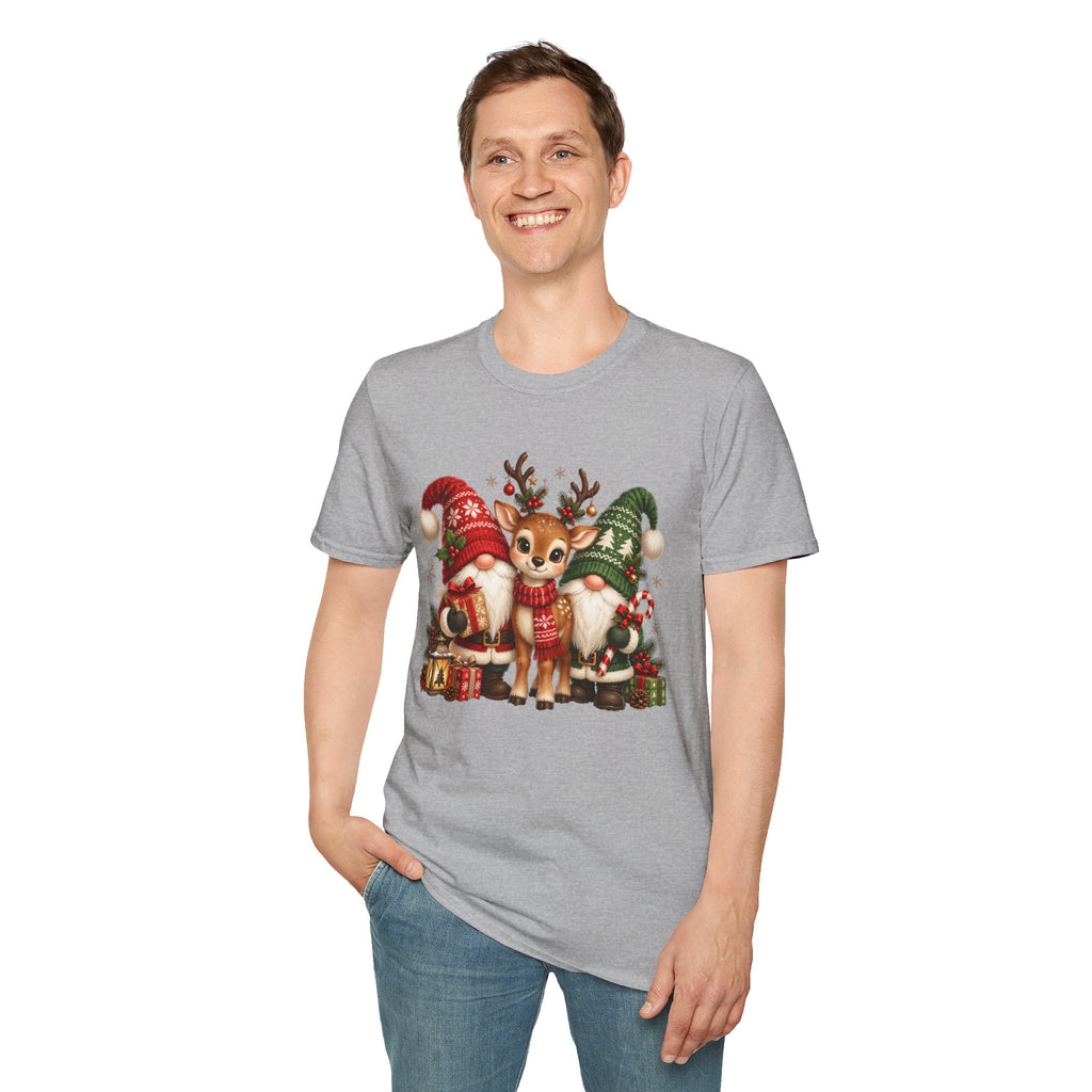 Christmas Reindeer and Bear Family T-Shirt