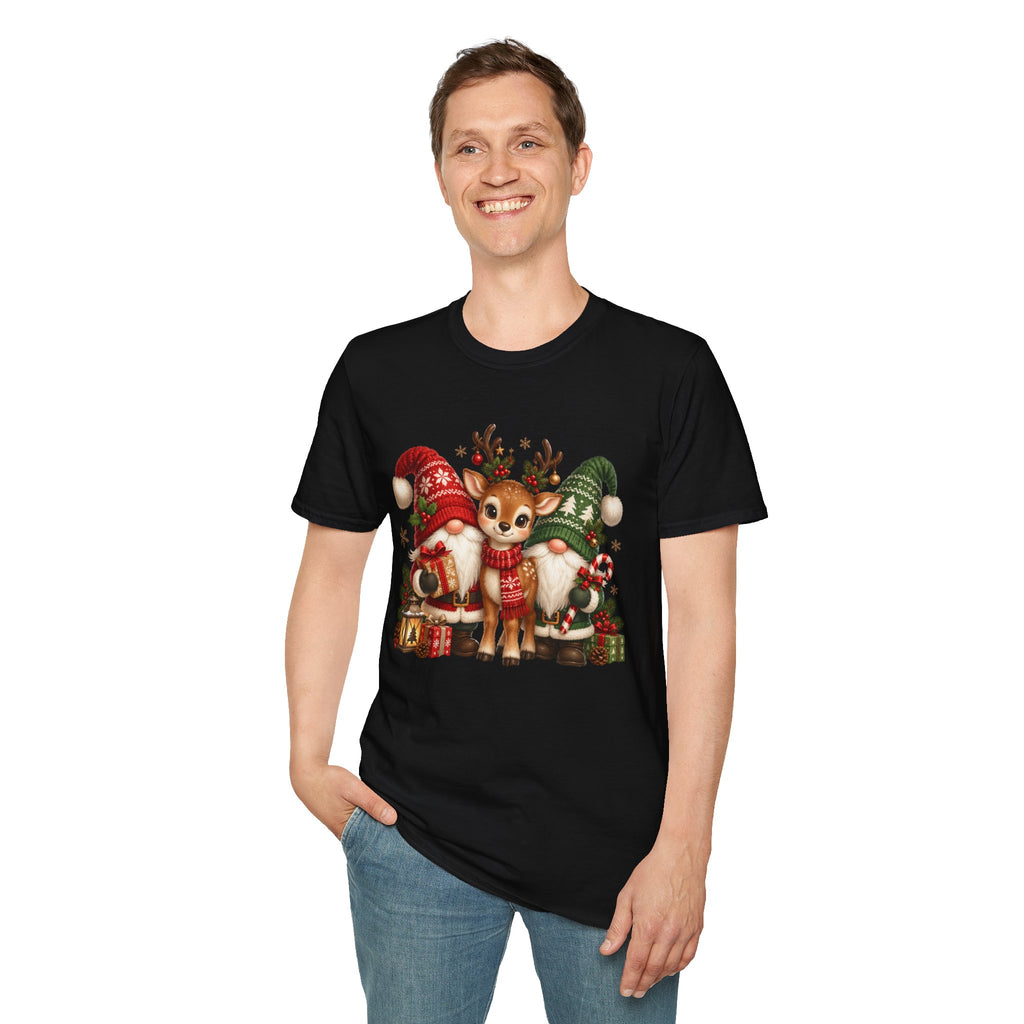 Christmas Reindeer and Bear Family T-Shirt