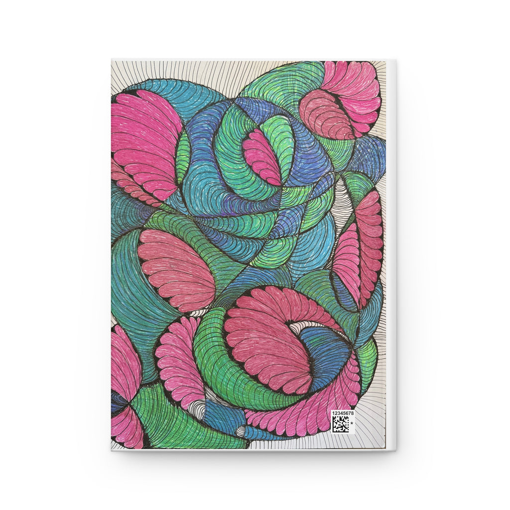 Colorful Abstract Floral Hardcover Journal