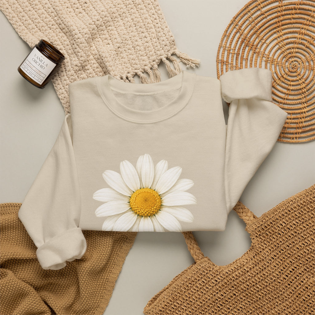 Daisy Flower Crewneck Sweatshirt