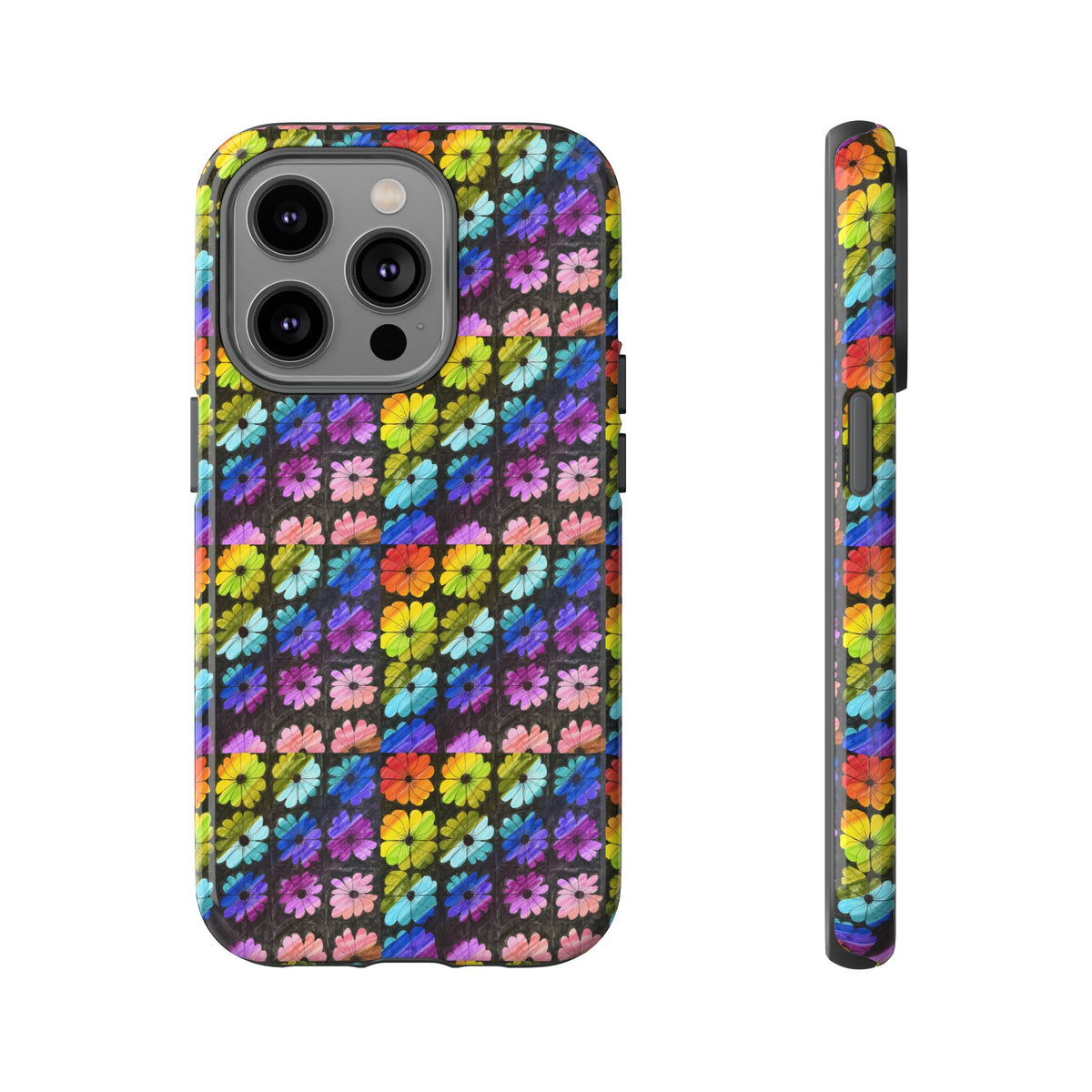 Colorful Floral Tough Phone Case