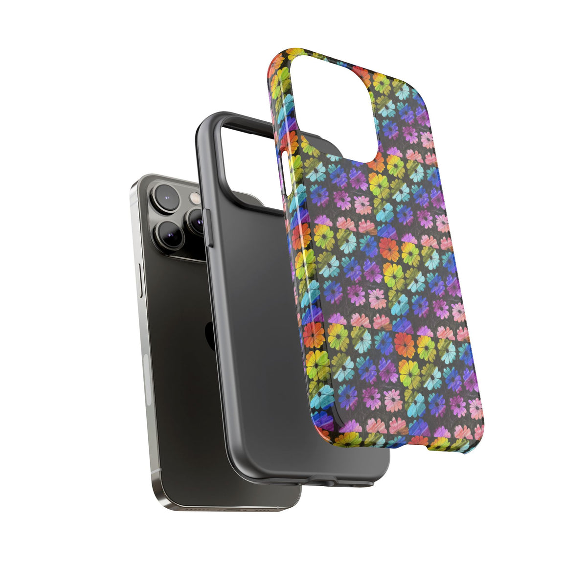 Colorful Floral Tough Phone Case