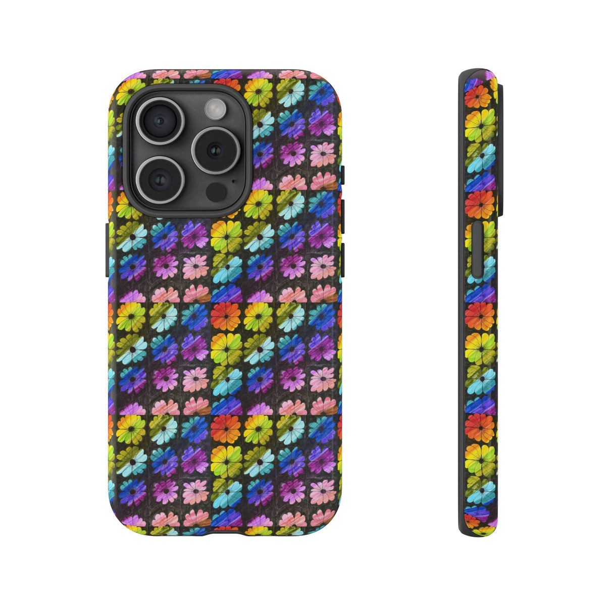 Colorful Floral Tough Phone Case