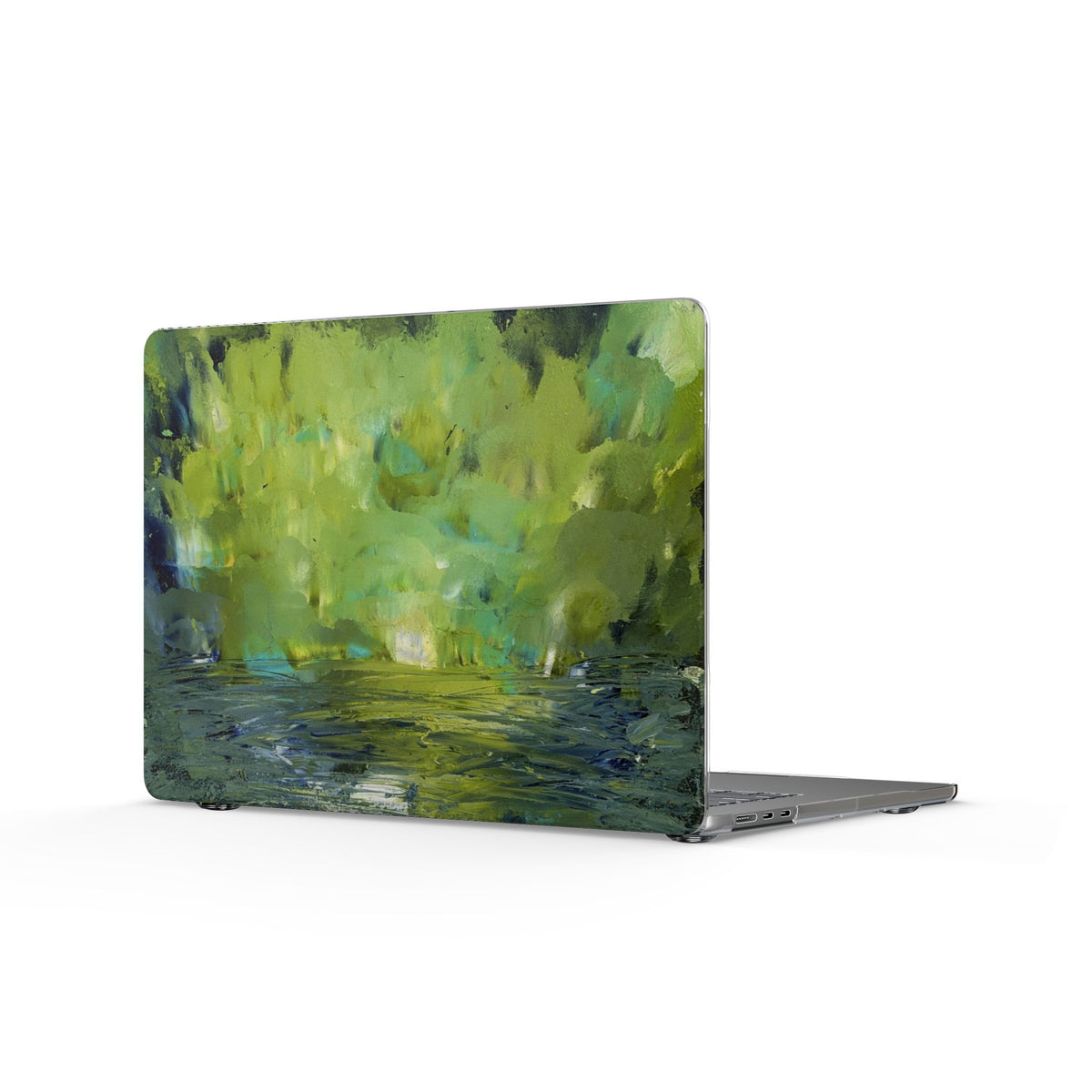 Impressionist Forest Lake MacBook Case