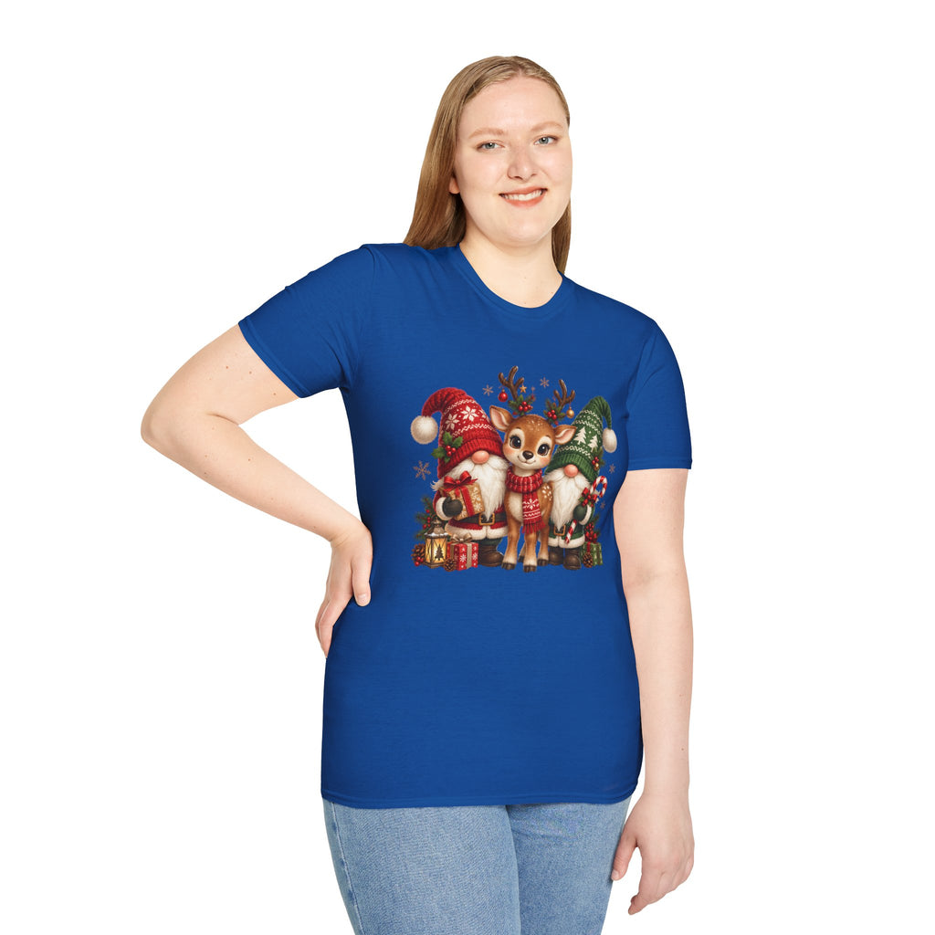 Christmas Reindeer and Bear Family T-Shirt