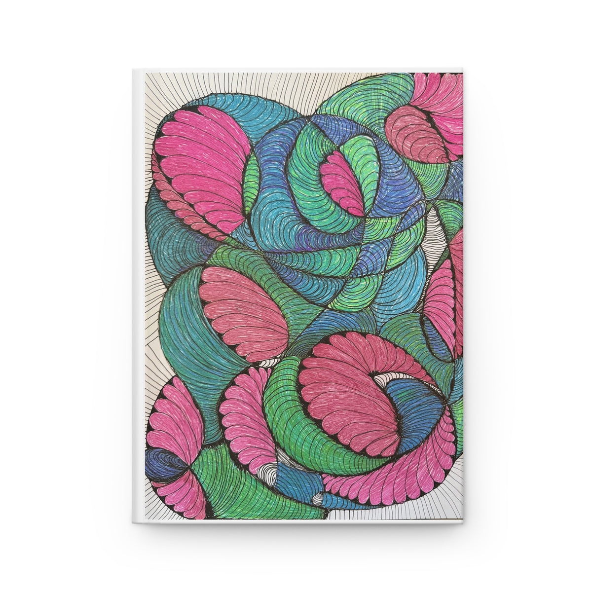 Colorful Abstract Floral Hardcover Journal