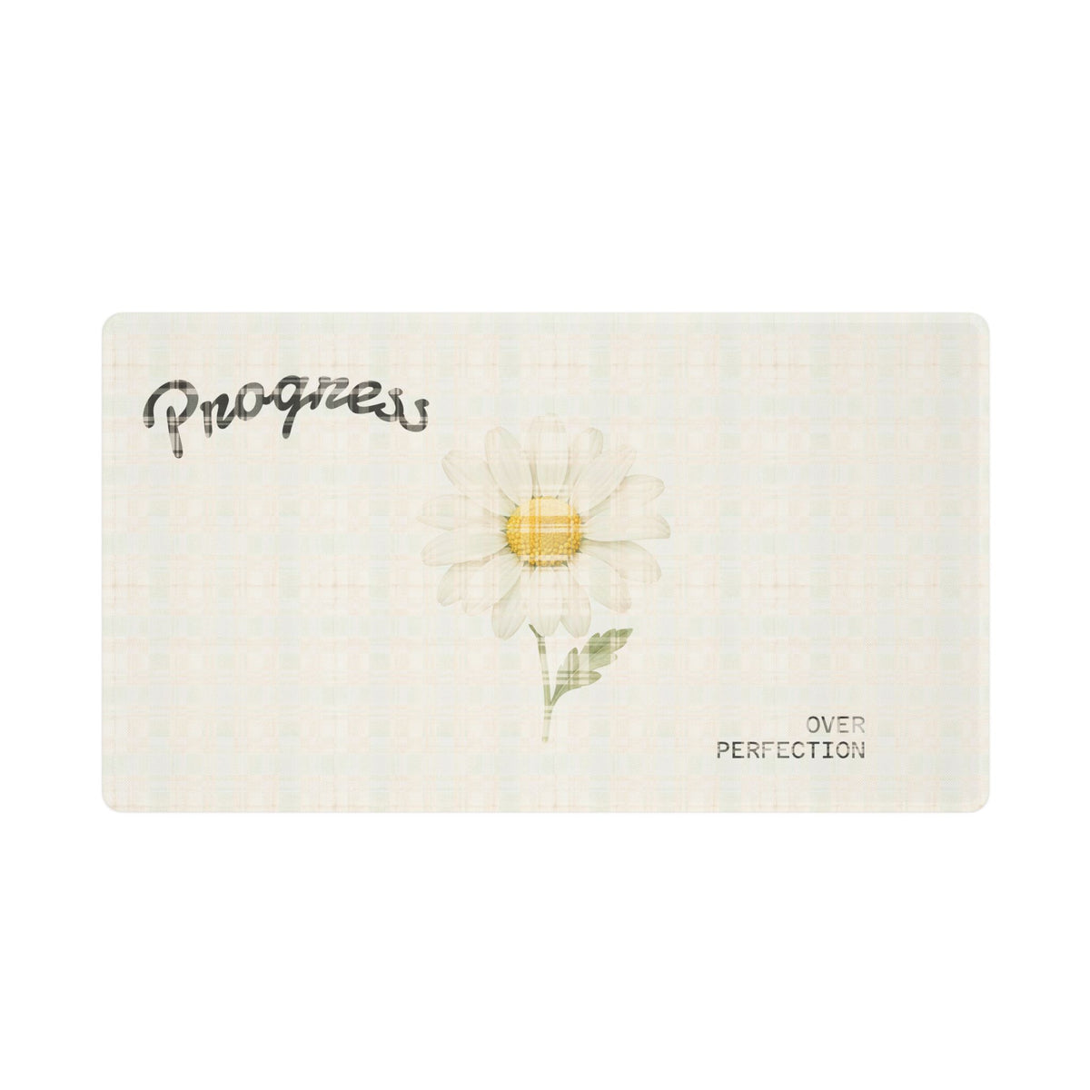 Progress Over Perfection Daisy Desk Mat