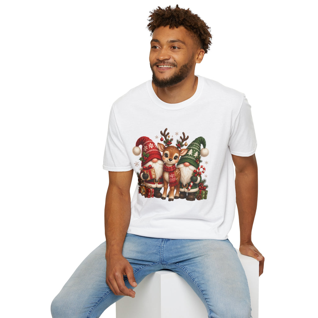 Christmas Reindeer and Bear Family T-Shirt